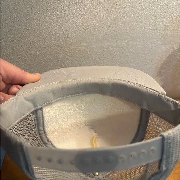 Nevada Embroidered Truckers Cap in White and Gray SnapBack - Picture 3 of 5